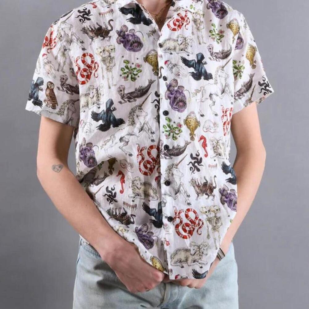Linen Freak of Nature button-up shirt from Pretty Snake